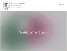 Tablet Screenshot of clairescourt.com